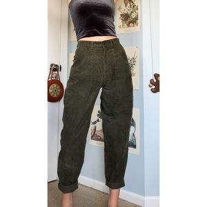 vintage corduroy high waisted pants